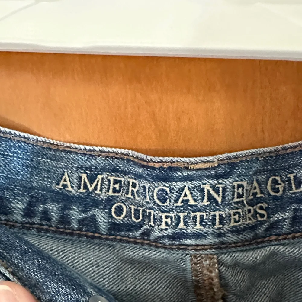 American Eagle Outfitters Vintage High Rise Festival Distressed Jean Shorts 4